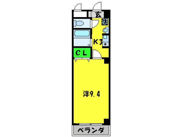 モンタ－ニュロンドⅠの物件間取画像